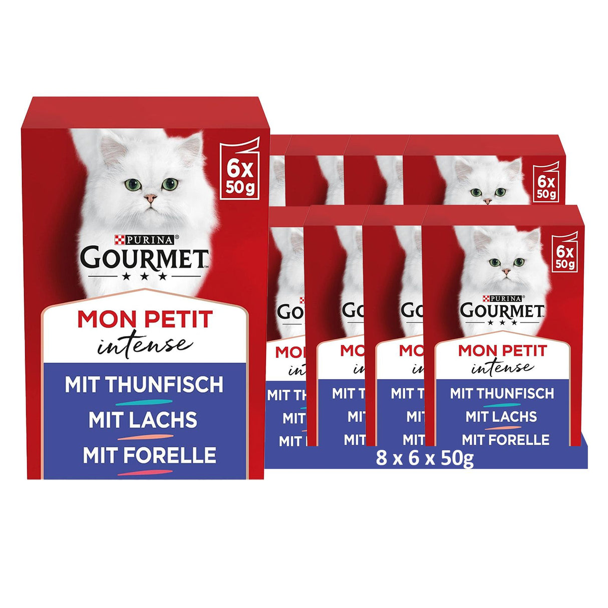 GOURMET Mon Petit - Nourriture humide pour chats, assortiment de poissons