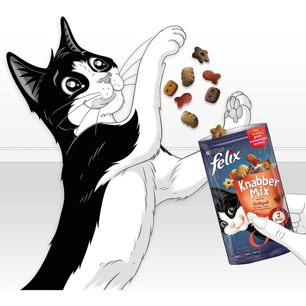 FELIX KnabberMix Grillspaß Knuspriger Katzensnack