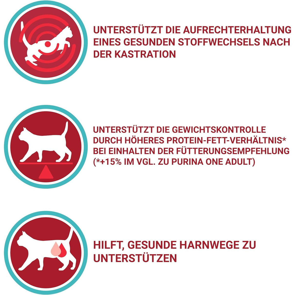 PURINA ONE STERILCAT croquettes pour chats avec bœuf