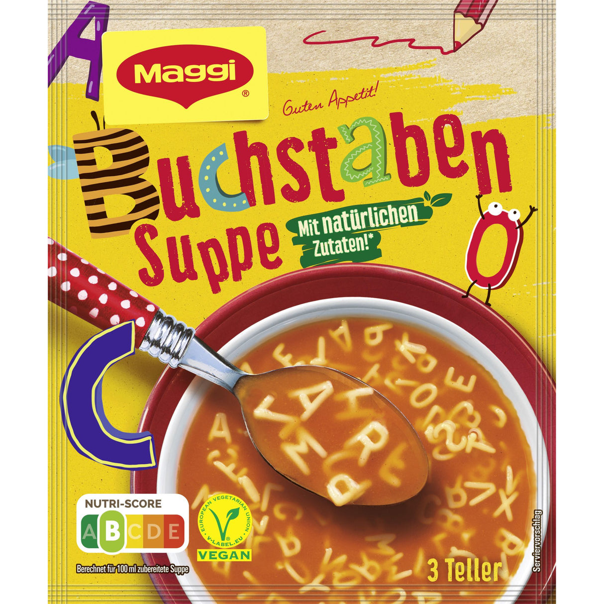 MAGGI Guten Appetit! Buchstaben Tomatensuppe