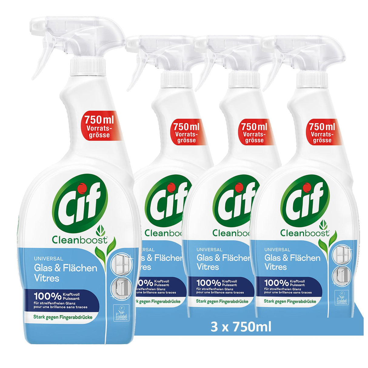 Cif Power & Shine, Glas und Flächen Reiniger