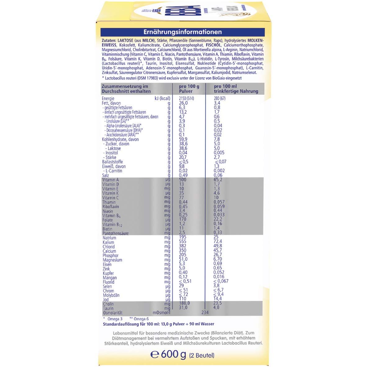 Nestlé BEBA Anti-Reflux Spezialnahrung