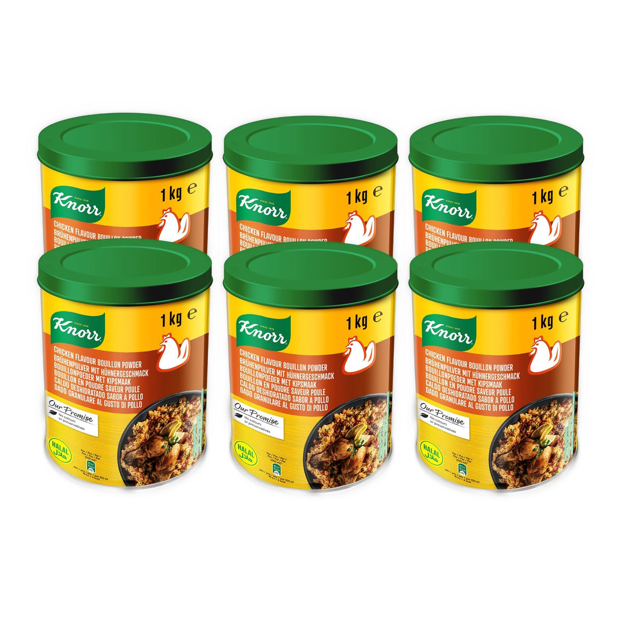 KNORR HALAL Bouillon Huhn, Klare Hühnerbrühe Halal