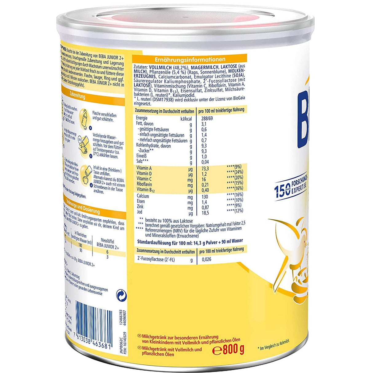 Nestlé BEBA JUNIOR 2+ Kindermilch