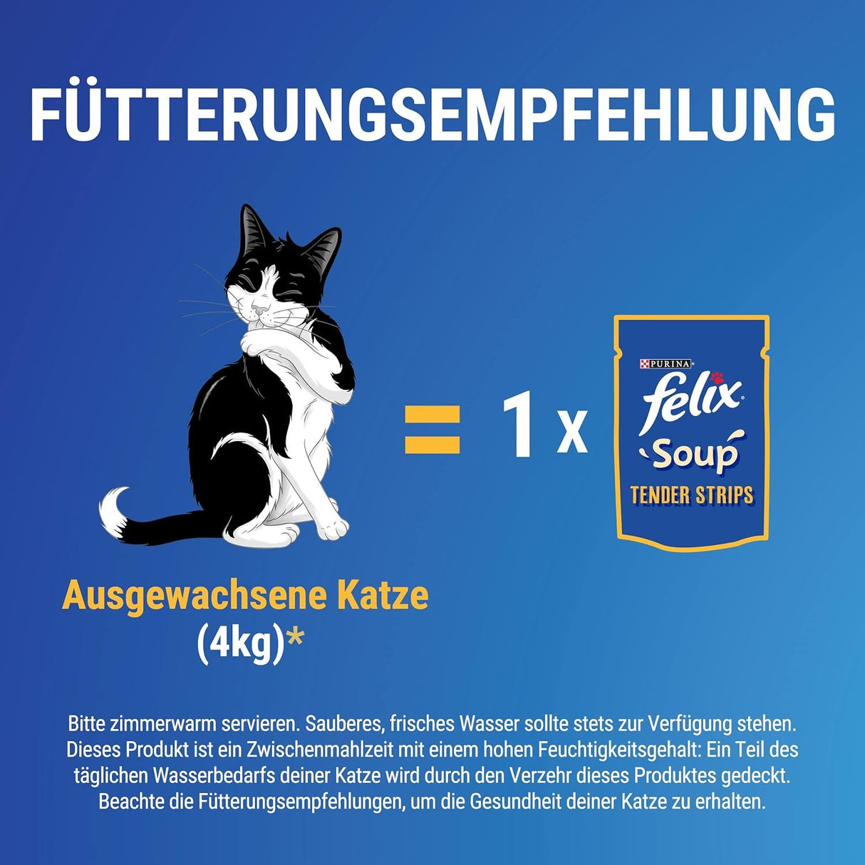 FELIX Soup, Suppe mit zarten Stückchen, Geschmacksvielfalt aus dem Wasser, 6erPack à 48g