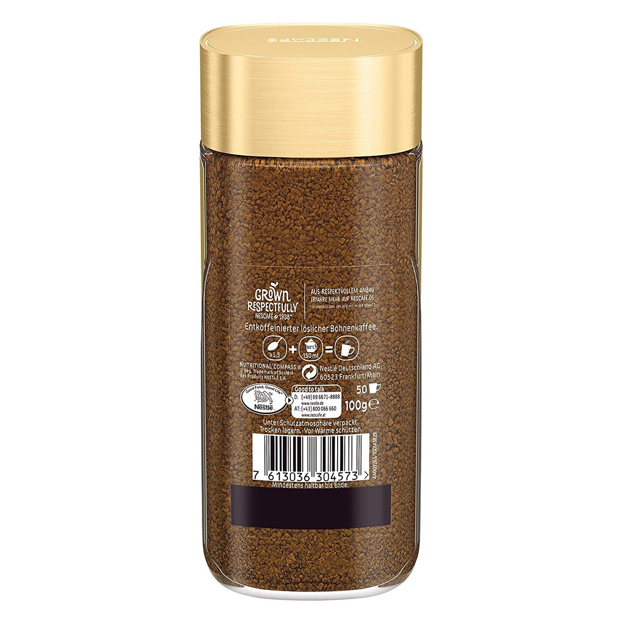 NESCAFÉ GOLD Entkoffeiniert, löslicher Bohnenkaffee, koffeinfrei