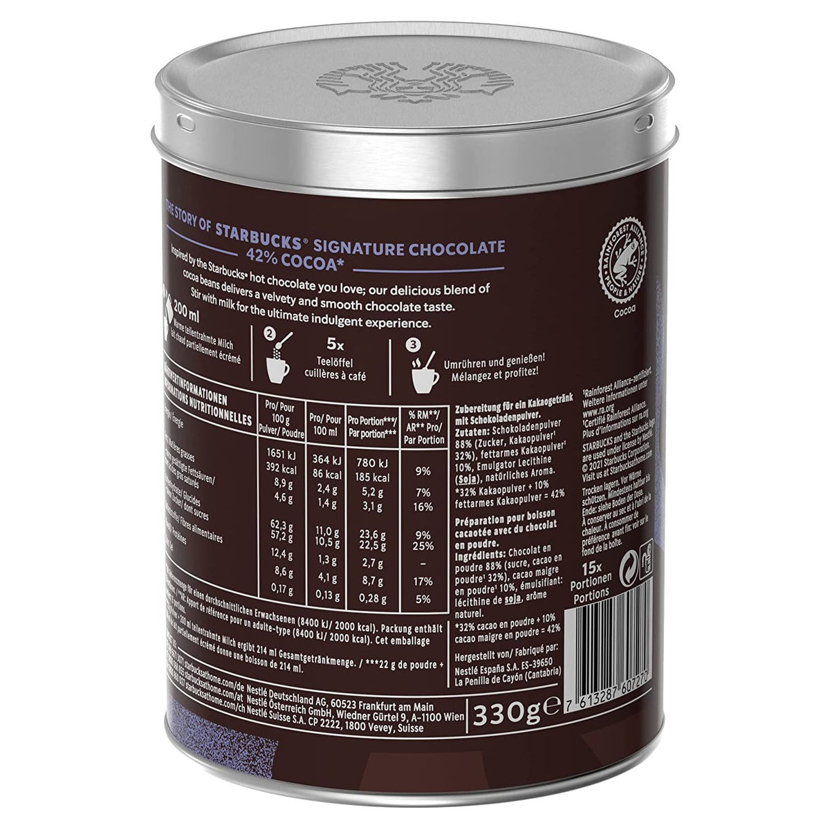 Starbucks Signature Chocolate 42% Kakaopulver