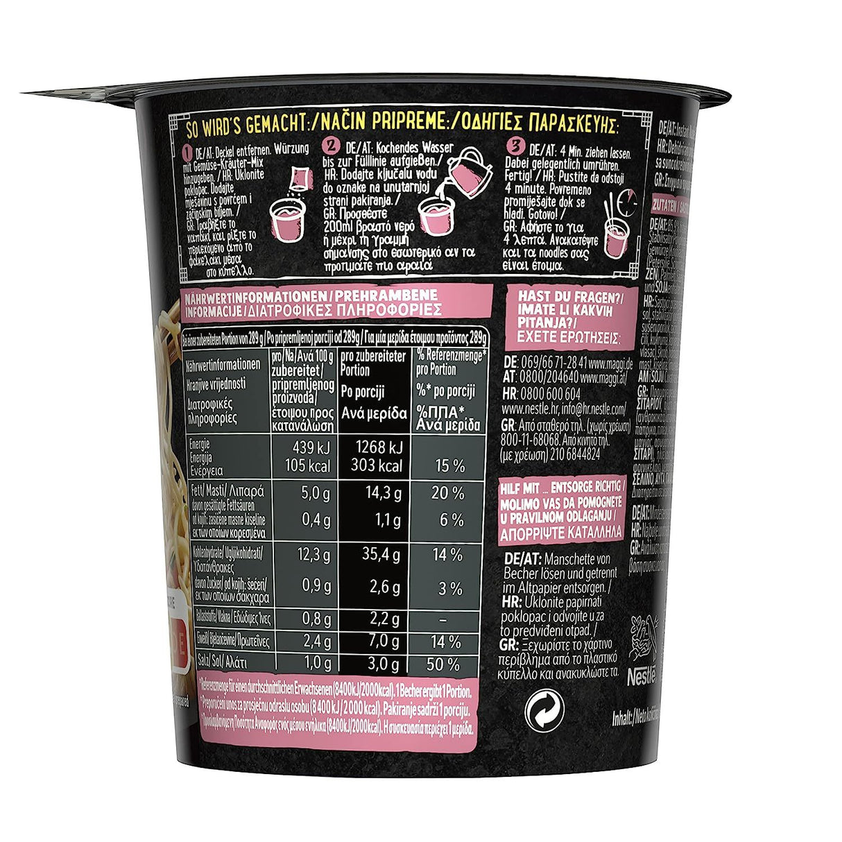 MAGGI Coupe de nouilles asiatiques aux crevettes