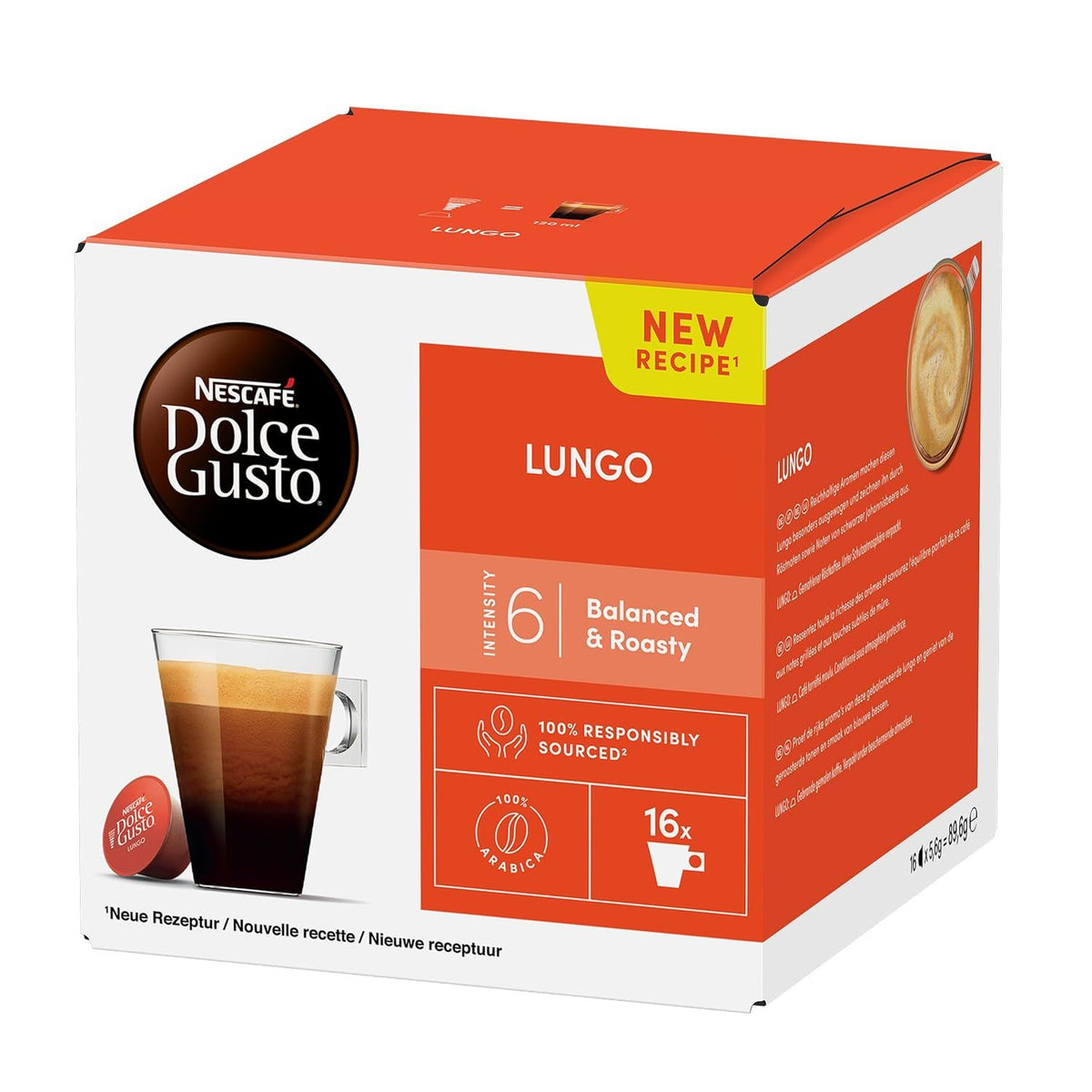 Capsules de café Nescafé Dolce Gusto Lungo