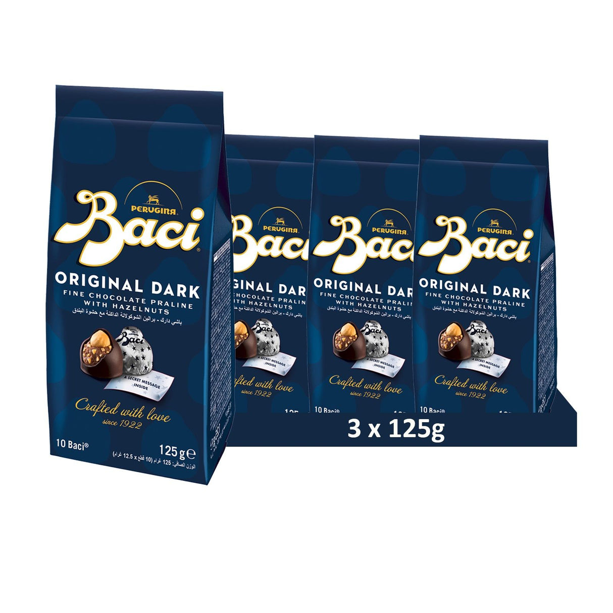 Baci Perugina Pralinen mit dunkler Schokolade und Haselnussfüllung