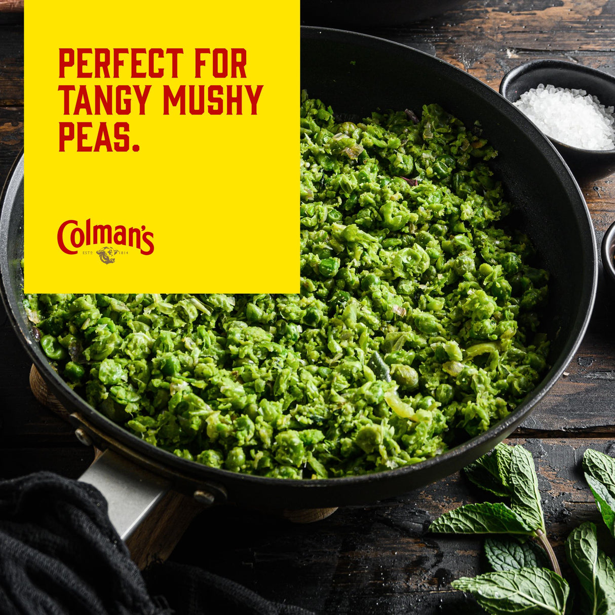 Colman's Classic Mint Sauce | Sauce épicée à la menthe pour assaisonner l'agneau, les vinaigrettes, le guacamole |