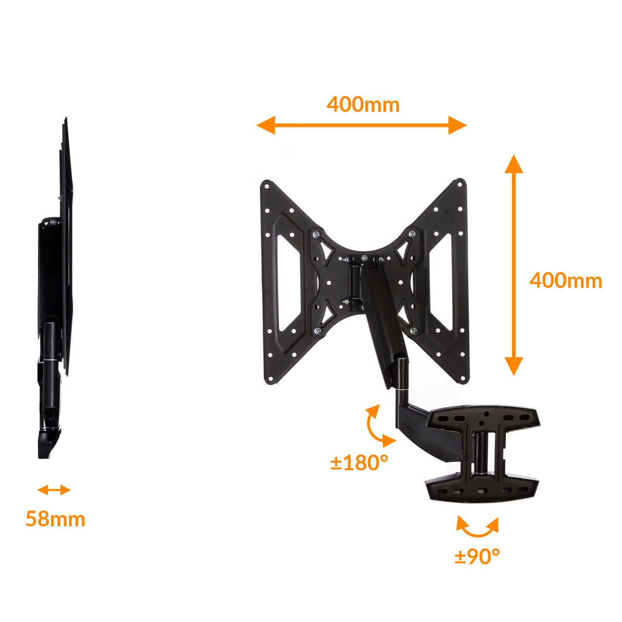 prsTECH® interactiveMOUNT IM353 Support mural pour téléviseur 42"-55