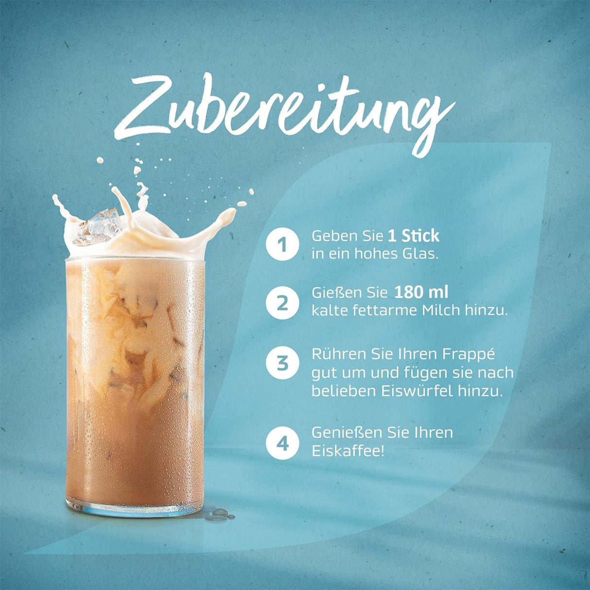 NESCAFÉ Frappé Typ Iced-Coffee, Frappé-Kaffeepulver mit Instant-Kaffee, laktosefrei, koffeinhaltig
