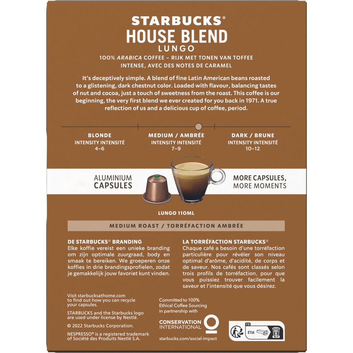 Starbucks House Blend Lungo Big Pack für Nespresso