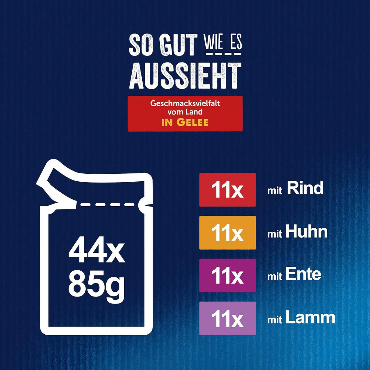 FELIX So gut wie es aussieht Katzenfutter nass in Gelee, Sorten-Mix