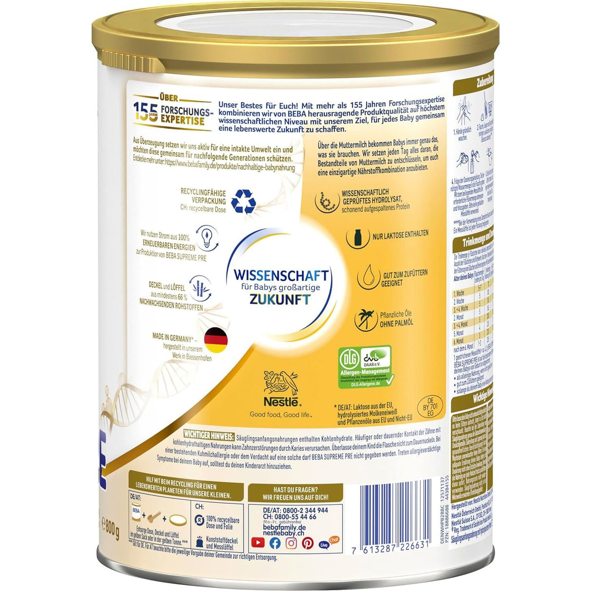 Nestlé BEBA SUPREME PRE Anfangsnahrung