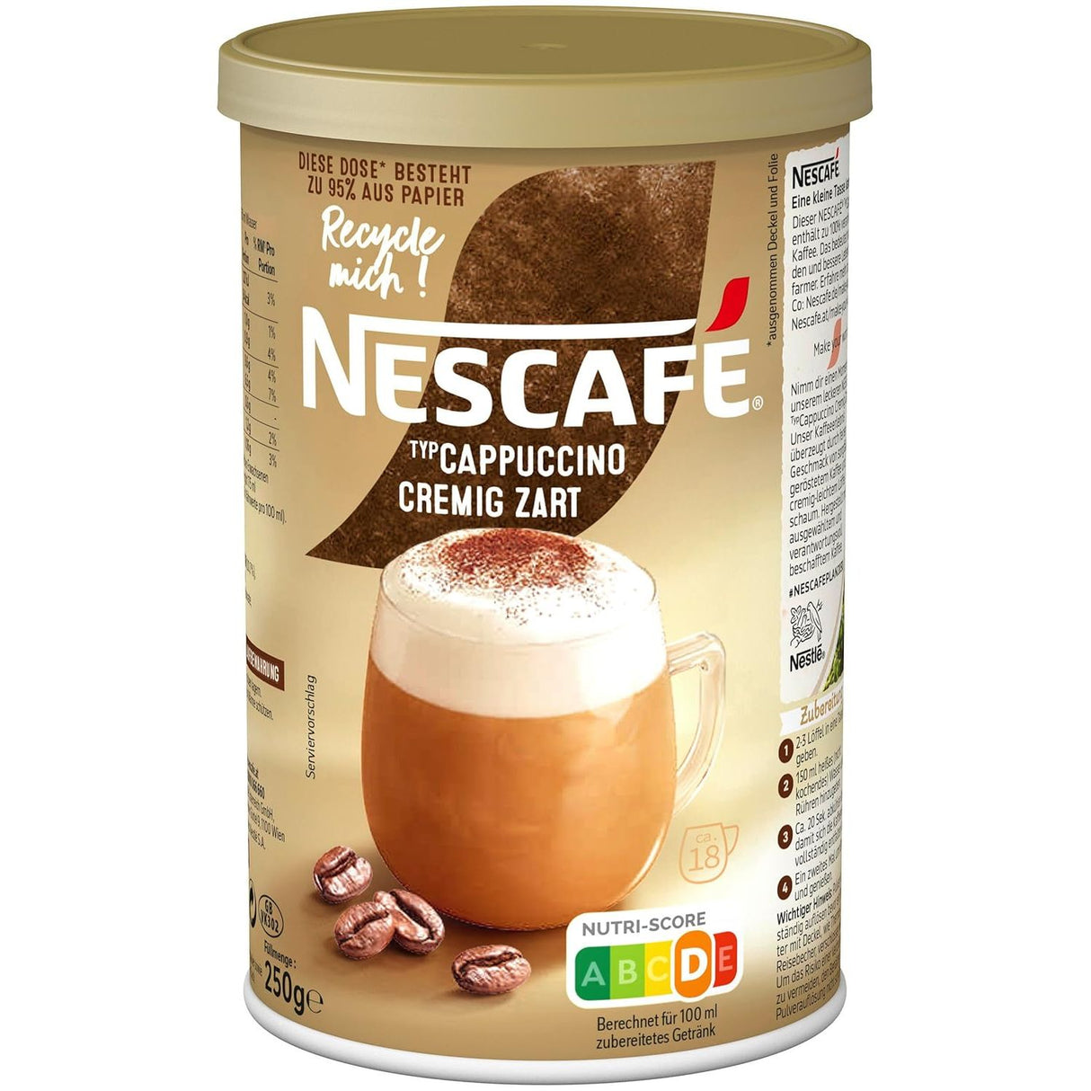 NESCAFÉ Gold Typ Cappuccino löslicher Bohnenkaffee