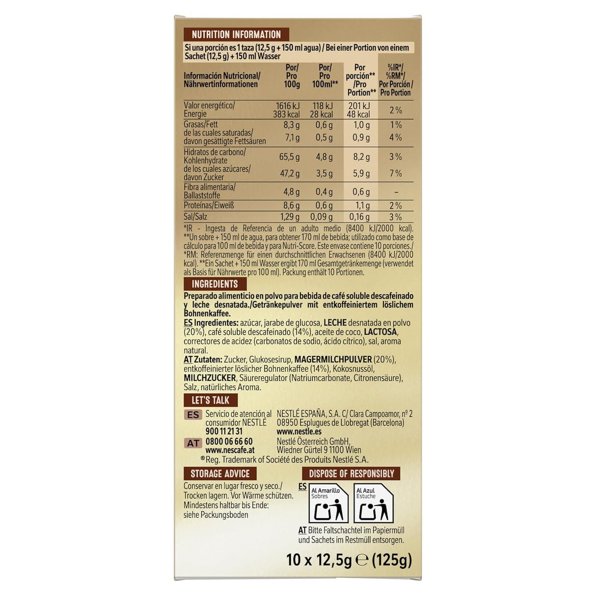 NESCAFÉ Gold Typ Cappuccino Entkoffeiniert