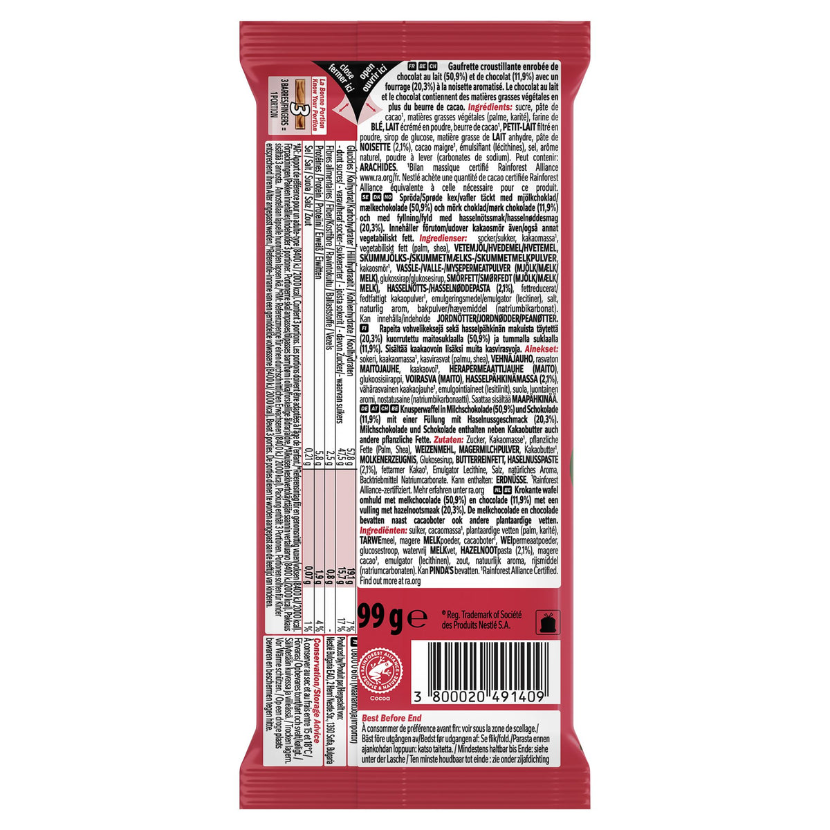 KitKat Tablet Hazelnut Tafelschokolade