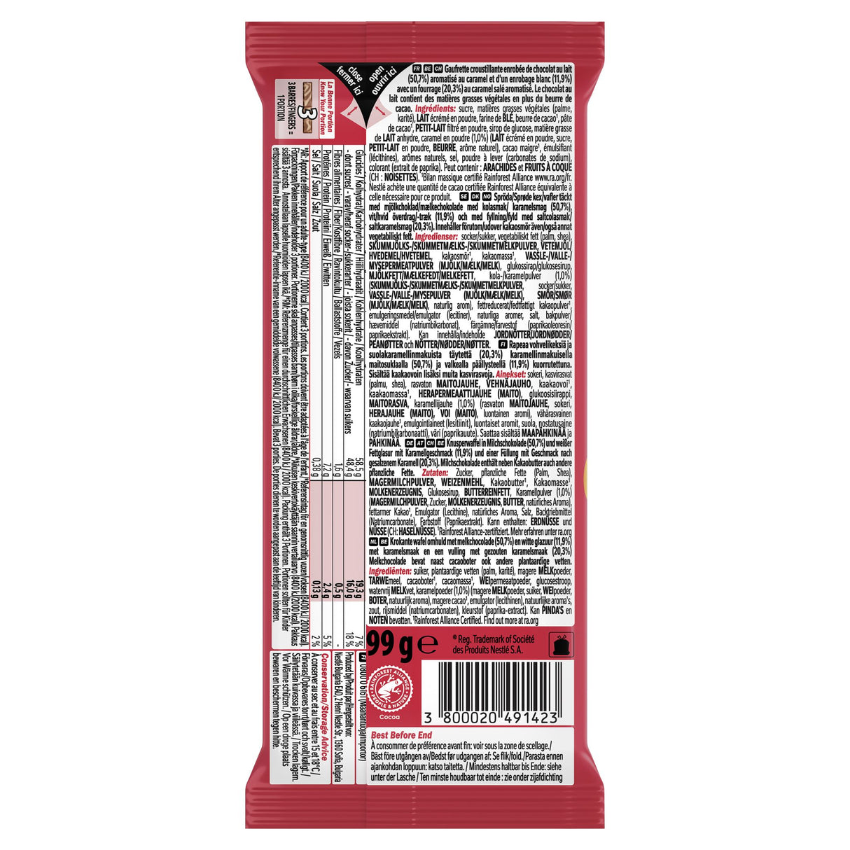 KitKat Tablet Salted Caramel Tablette de chocolat