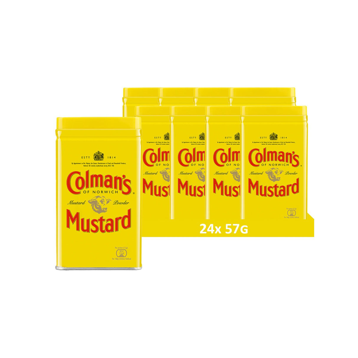 Colman's Original Senfpulver, English Mustard veganes Senfmehl ohne künstliche Zusätze