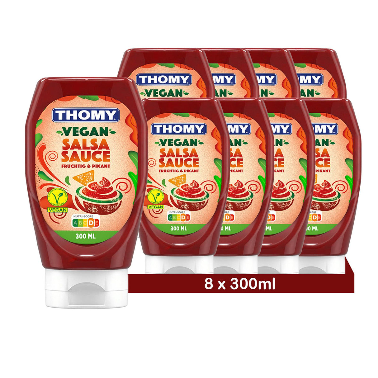 THOMY Vegane Salsa Sauce | délicieuse sauce pour grillades et burgers | parfaite pour tremper et assaisonner