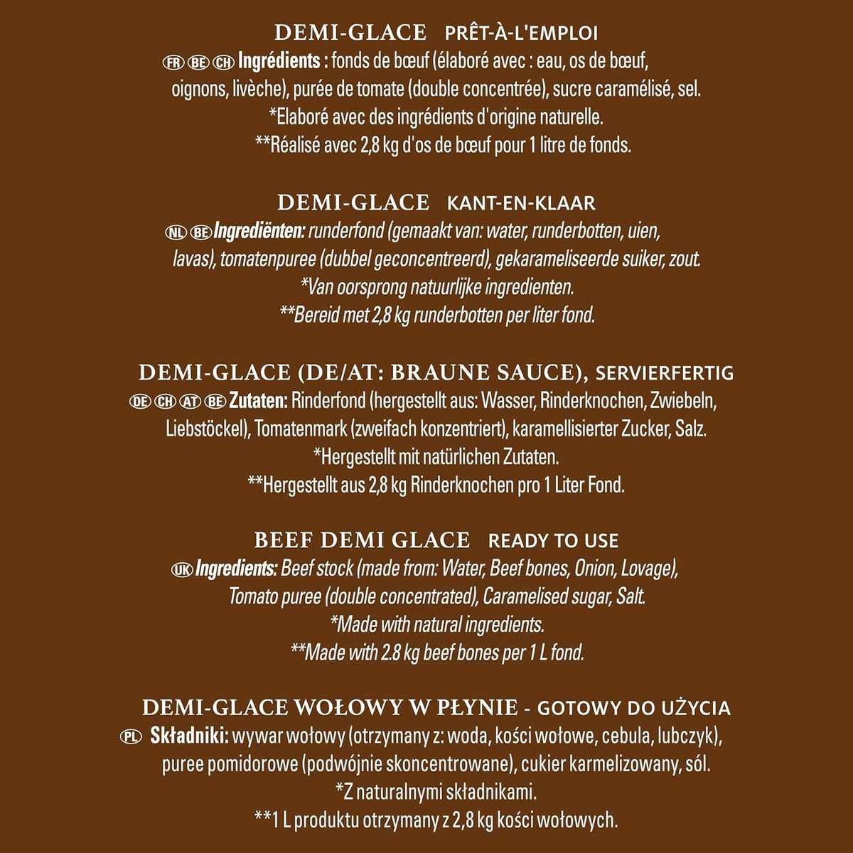 CHEF Signature Fond Demi Glace