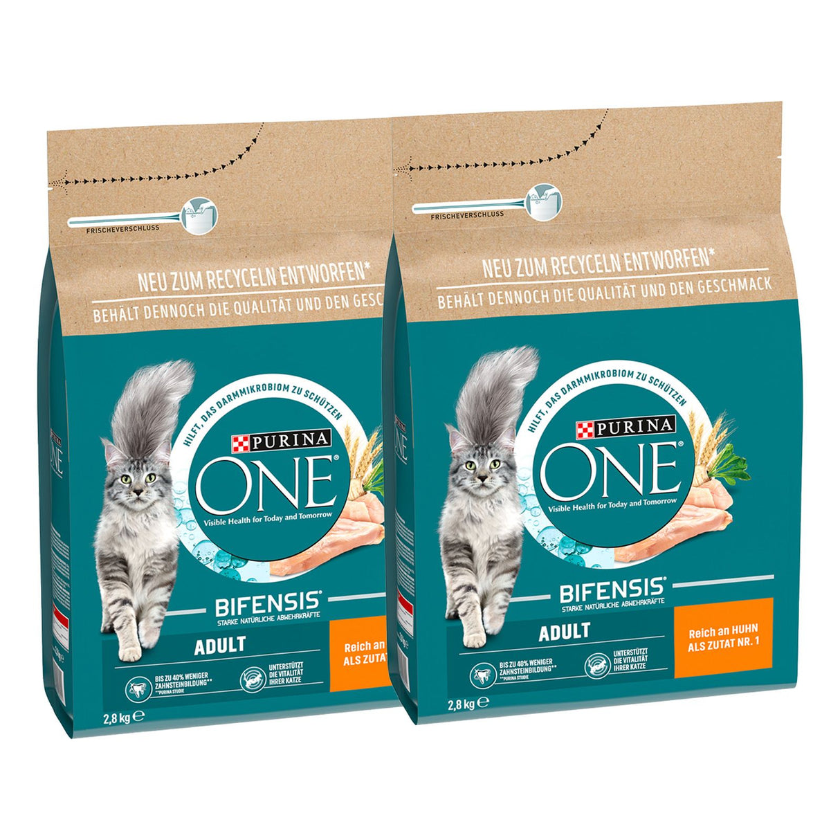 PURINA ONE ADULT Trockenfutter Katze mit Huhn
