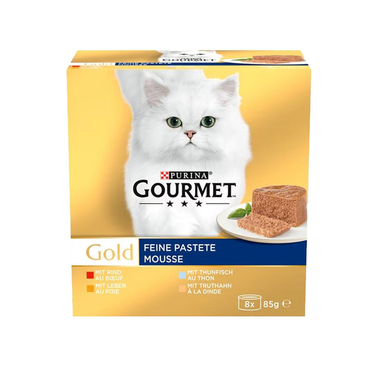 GOURMET Gold Pâté fin Nourriture pour chats humide, mélange de variétés