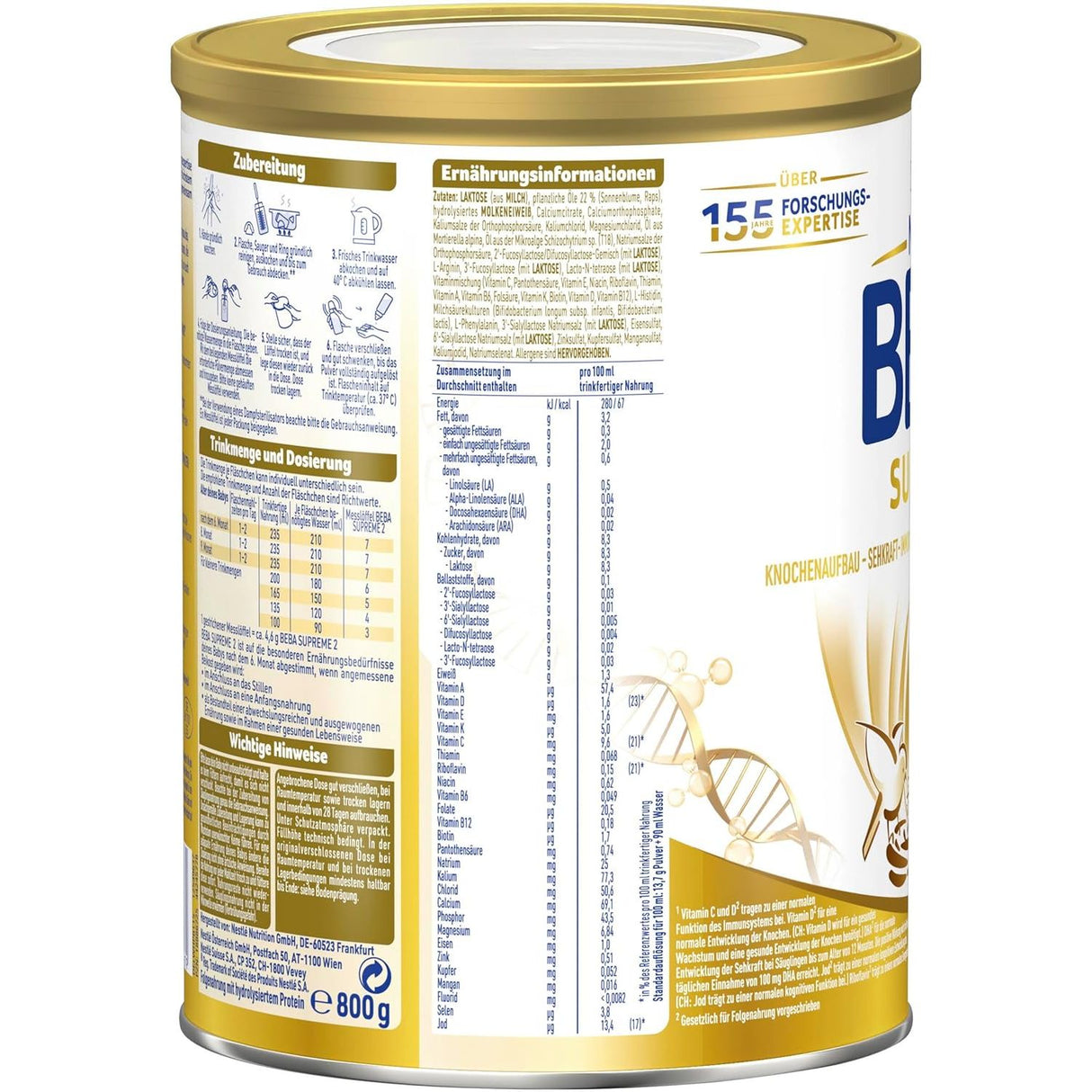 Nestlé BEBA SUPREME 2 Folgemilch