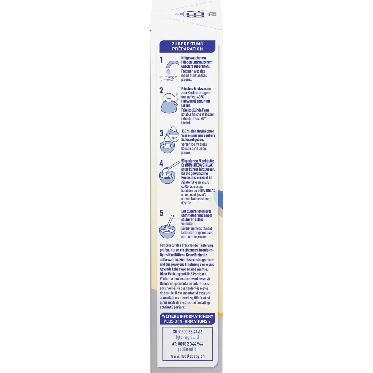 BEBA SINLAC glutenfreier Reisbrei, Sojafrei, Milch- & Laktosefrei,