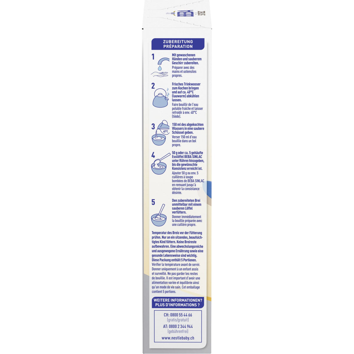 BEBA SINLAC glutenfreier Reisbrei, Sojafrei, Milch- & Laktosefrei,