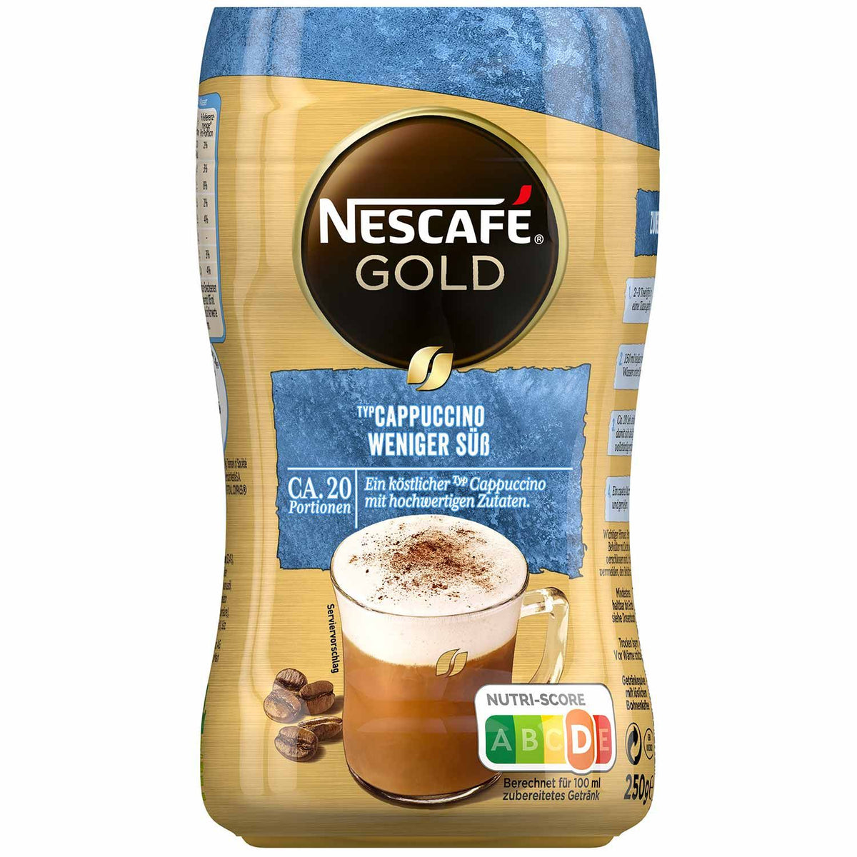 NESCAFÉ Gold Typ Cappuccino Weniger Süß