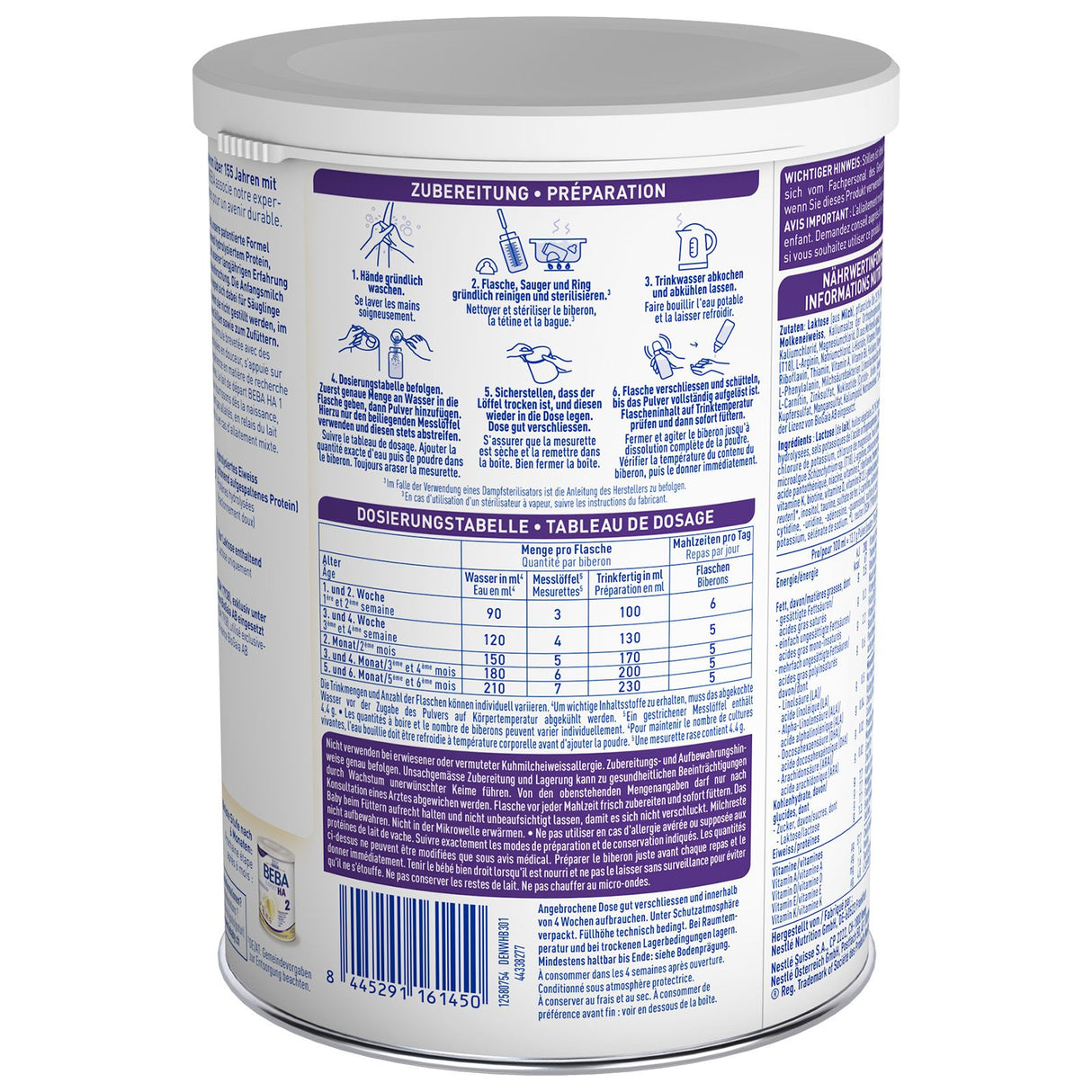 Nestlé BEBA EXPERT HA 1 Hydrolisierte Anfangsnahrung
