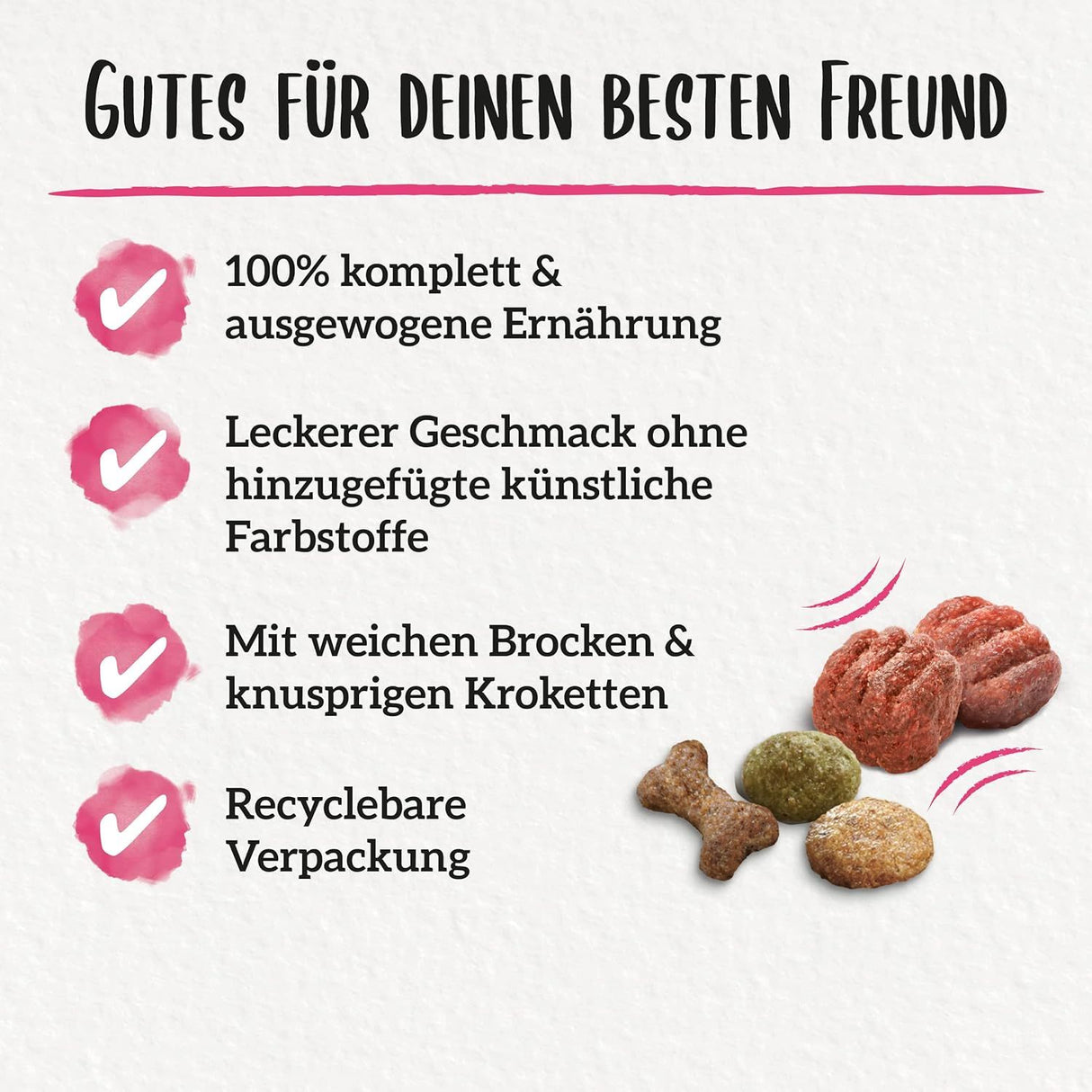 BENEFUL Petits gourmets nourriture sèche pour chiens avec bœuf et légumes