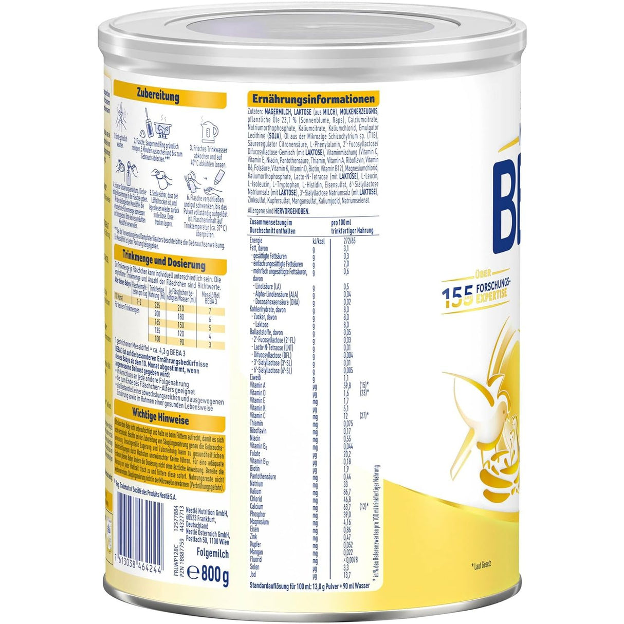 Nestlé BEBA 3 Folgemilch