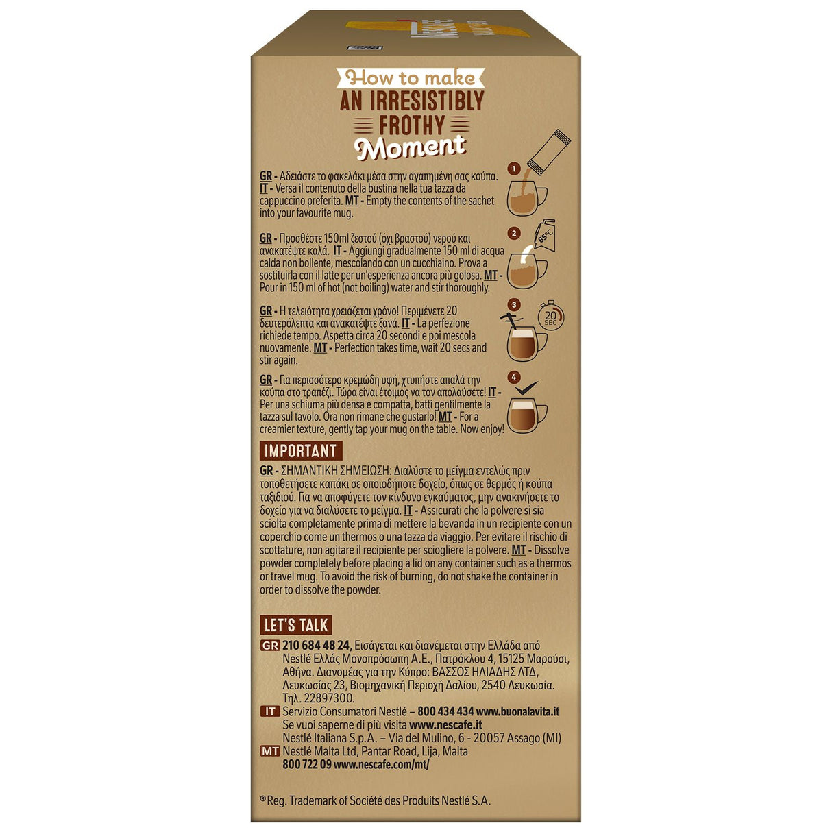 NESCAFÉ Gold Typ Latte Vanilla, löslicher Bohnenkaffee