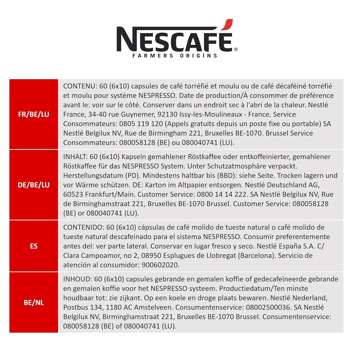 NESCAFÉ Farmers Origins Brazil Lungo für Nespresso