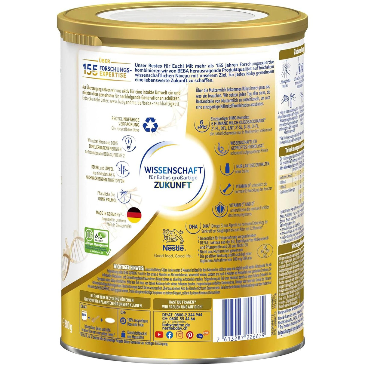 Nestlé BEBA SUPREME 2 Folgemilch