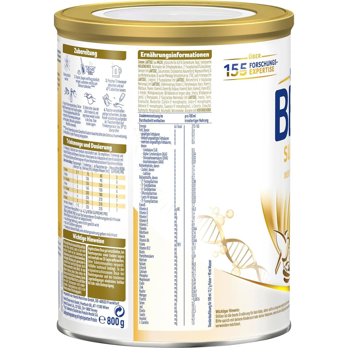 Nestlé BEBA SUPREME PRE Anfangsnahrung