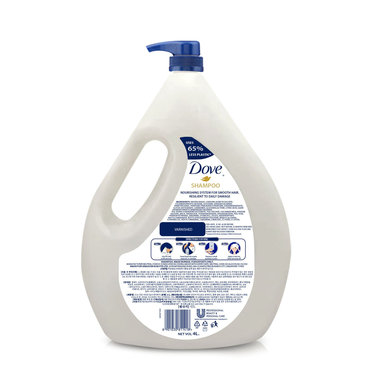 Dove Pro Shampoo | Pflegendes Haarshampoo | Täglich Feuchtigkeitsspendend | Bigpack