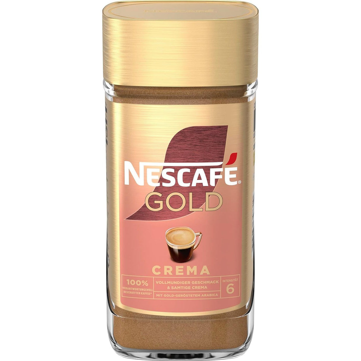 NESCAFÉ Gold Crema löslicher Bohnenkaffee, mit samtiger Crema