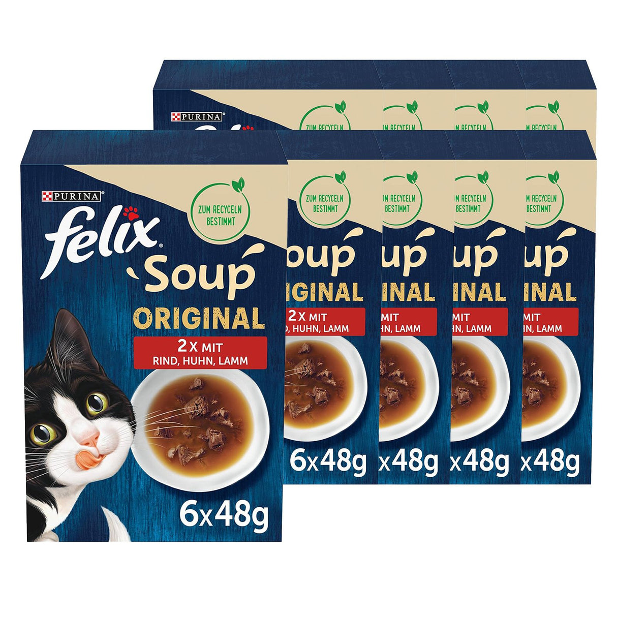FELIX Soup, soupe aux morceaux tendres, la diversité des saveurs de la campagne
