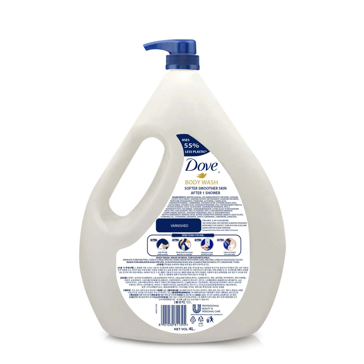 Dove Pro Nourishing Bodymilk | Creme Dusche | Reichhaltige Pflege für angenehm weiche Haut | Bigpack