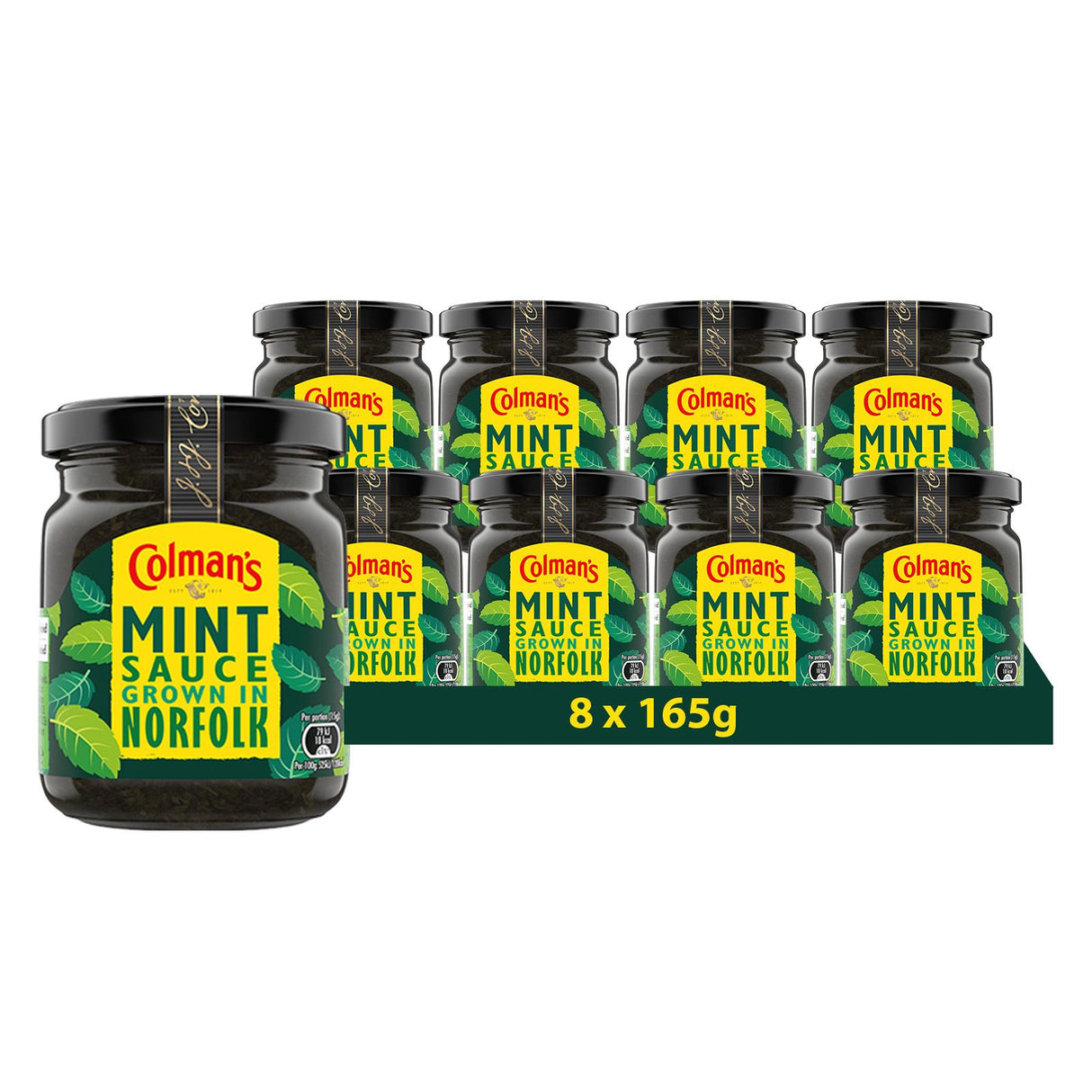 Colman's Classic Mint Sauce | Sauce épicée à la menthe pour assaisonner l'agneau, les vinaigrettes, le guacamole |