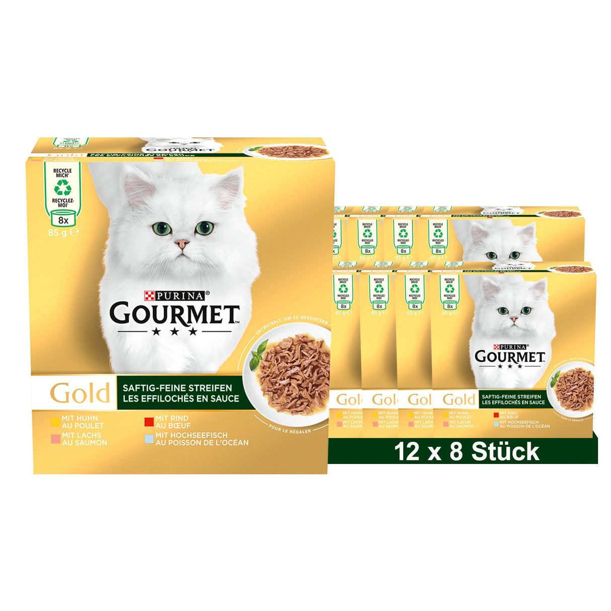 GOURMET GOLD Bandelettes fines et juteuses Multipack