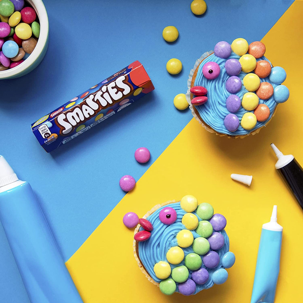 NESTLÉ Smarties® Hexagon-Rolle, Schokolinsen 24er Pack