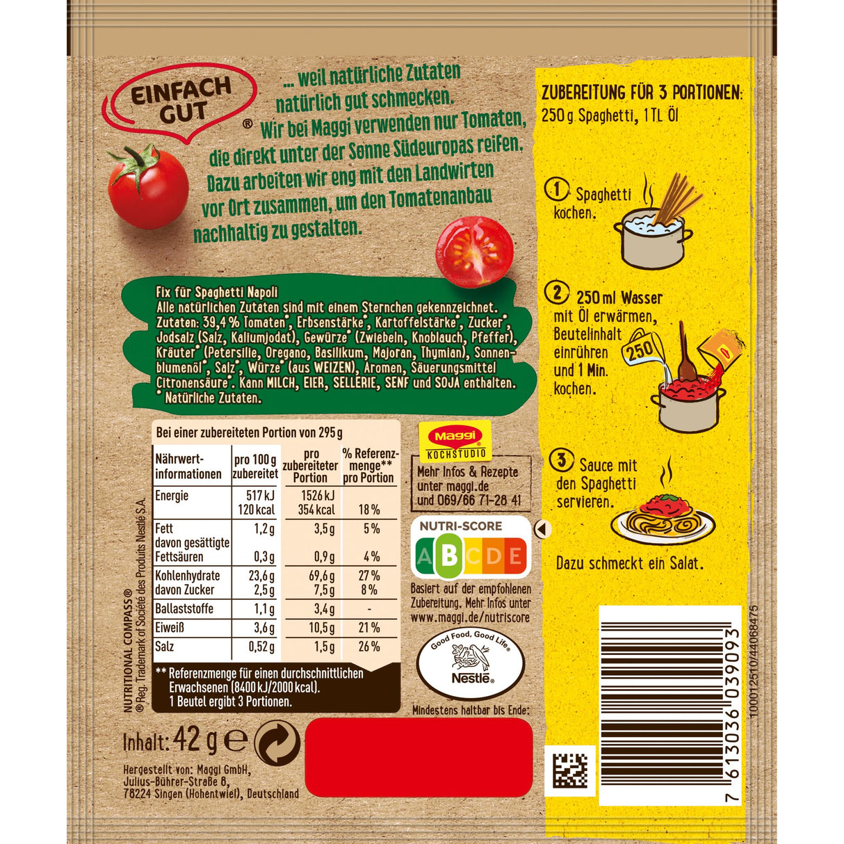 MAGGI Pasta Fix Spaghetti Napoli