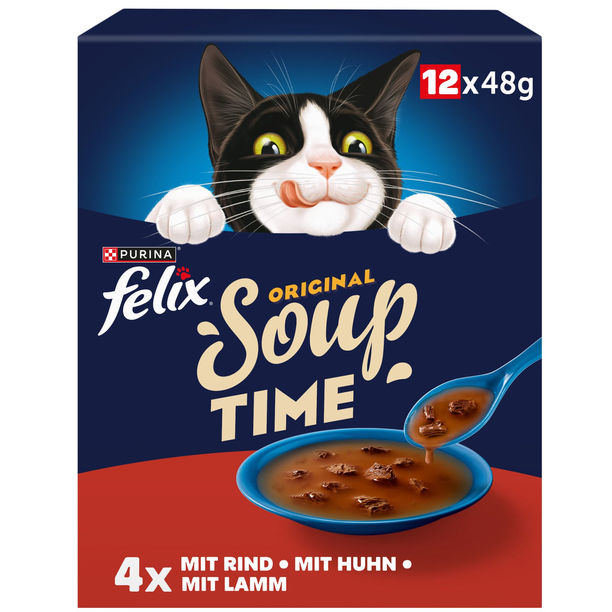 FELIX Soup, Suppe mit zarten Stückchen, Geschmacksvielfalt vom Land 12er-Pack