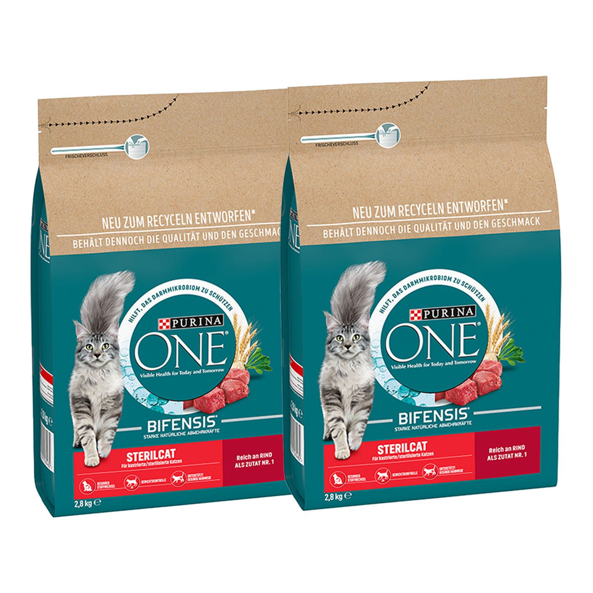 PURINA ONE STERILCAT Trockenfutter Katze mit Rind